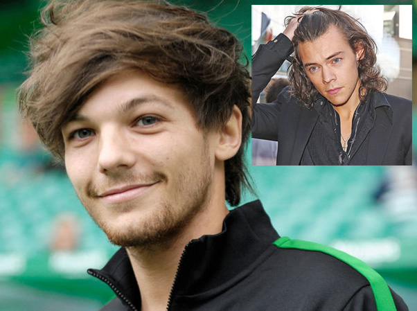 Louis Tomlinson; inset, Harry Styles